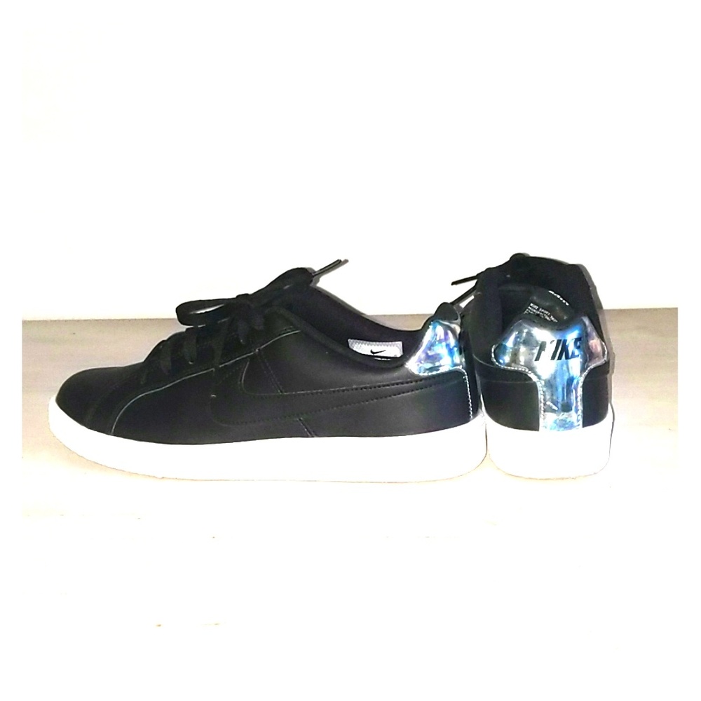 Nike Court Royale black with holographic logo